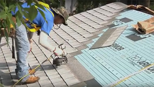 installation of new material